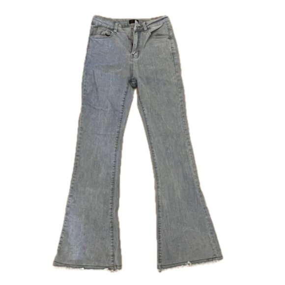 Denim - Blue Gray Stretch Flare Jeggings – Size 25/26 (28” Inseam)